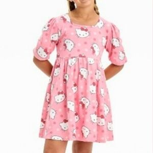 Girls' Allover HK Short Sleeve Dress